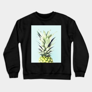 Pineapple on blue, Pineapple top, Minimal Crewneck Sweatshirt